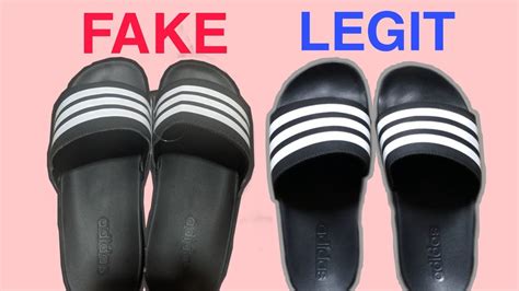 adidas slides fake vs original|real adidas slides.